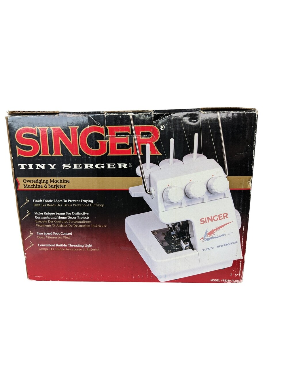 Singer Tiny Serger TS380 Plus Overedging Machine | Portable Electric Sewing CN
